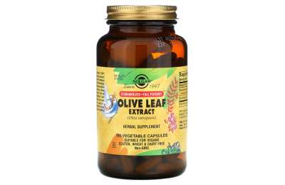 SOLGAR Olive Leaf - Оливковый лист, 180 капсул
